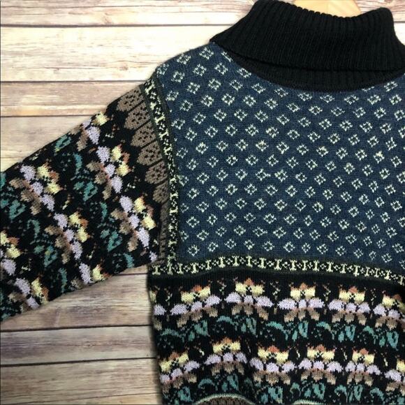 Vintage Cowl Neck Grandma Style Sweater - Picture 3 of 6